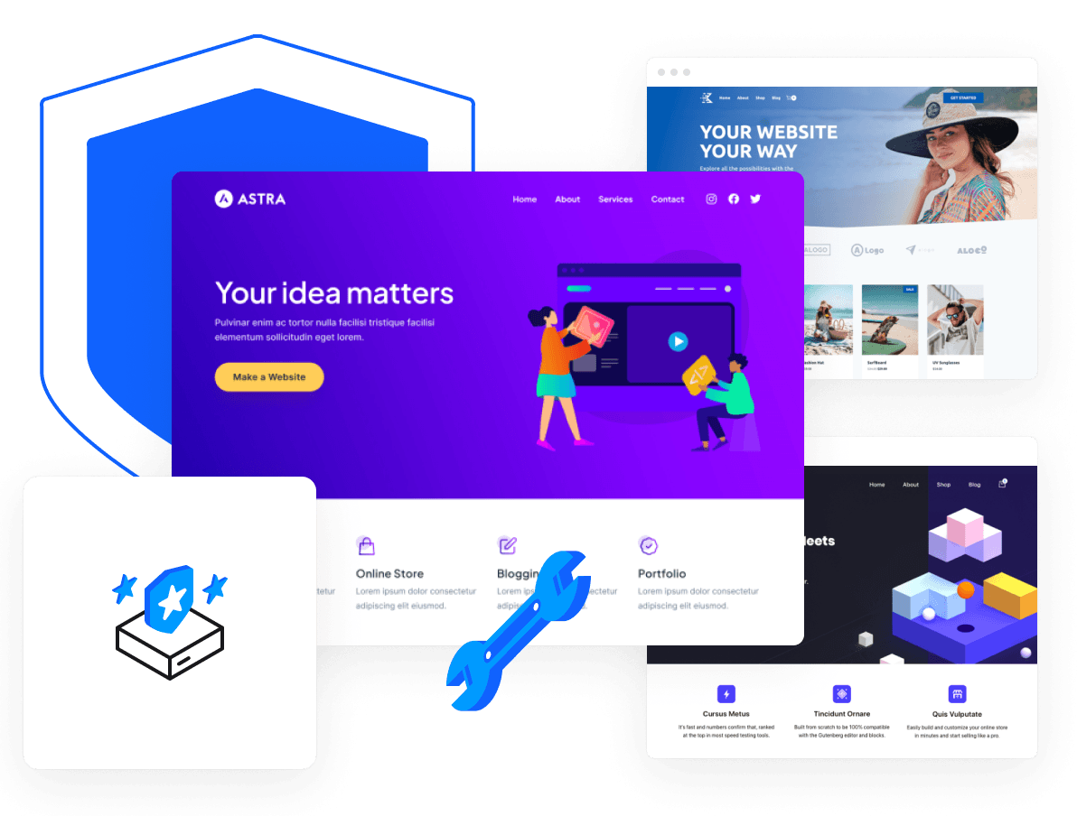 Website Security - Provides comprehensive website security